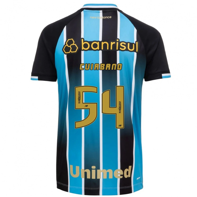 Danxen Niño Camiseta Cuiabano #54 Azul Marrón Negro 1ª Equipación 2026/27 La Camisa México