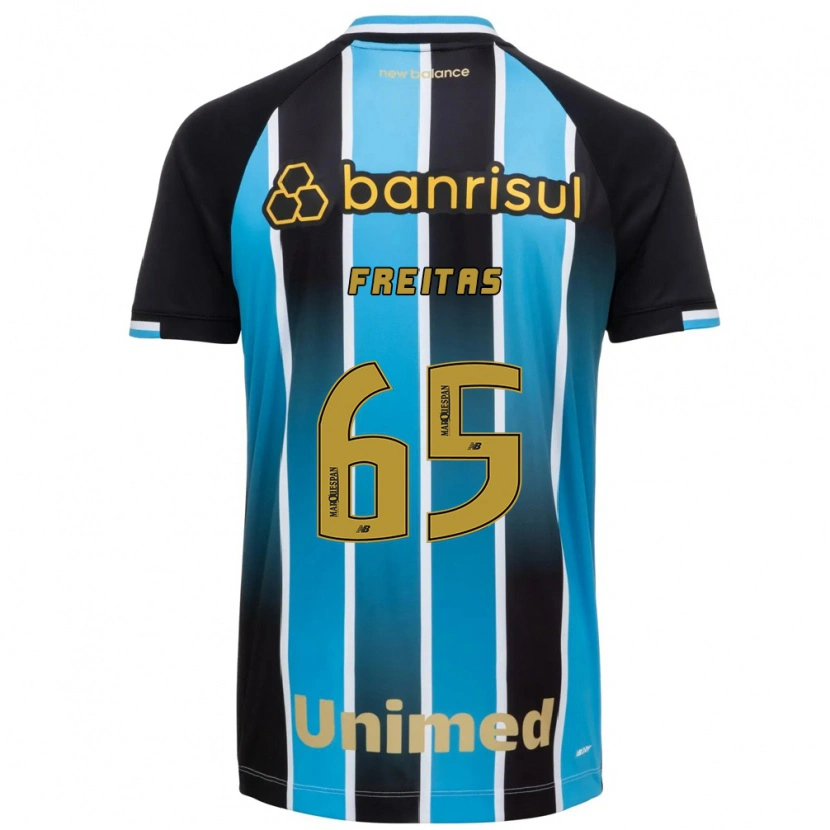 Danxen Niño Camiseta Riquelme Freitas Dos Santos #65 Azul Marrón Negro 1ª Equipación 2026/27 La Camisa México
