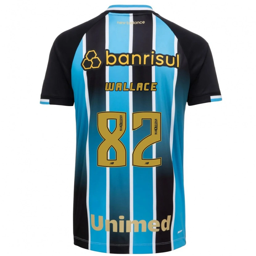 Danxen Niño Camiseta Wallace Gomes Da Silva Dos Santos #82 Azul Marrón Negro 1ª Equipación 2026/27 La Camisa México