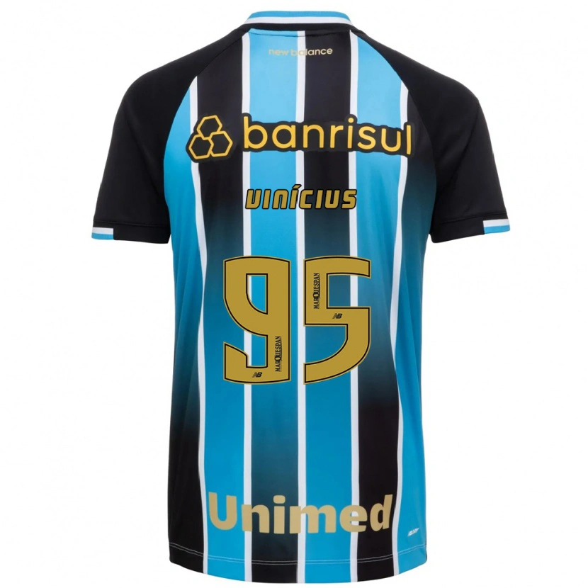Danxen Niño Camiseta Carlos Vinícius #95 Azul Marrón Negro 1ª Equipación 2026/27 La Camisa México