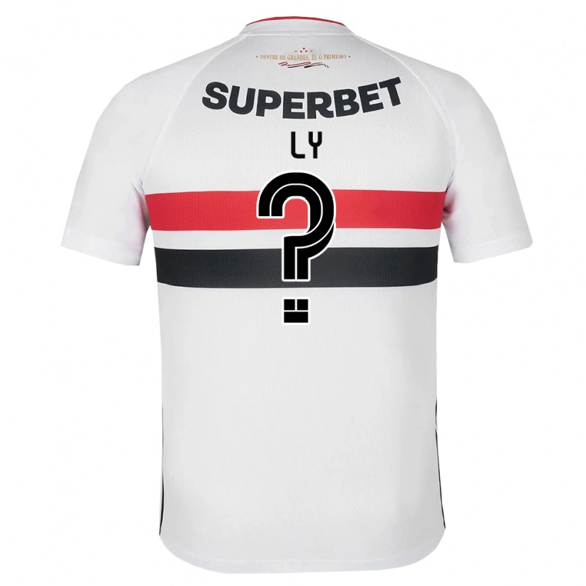 Danxen Niño Camiseta Iba Ly #0 Blanco Rojo Negro 1ª Equipación 2026/27 La Camisa México