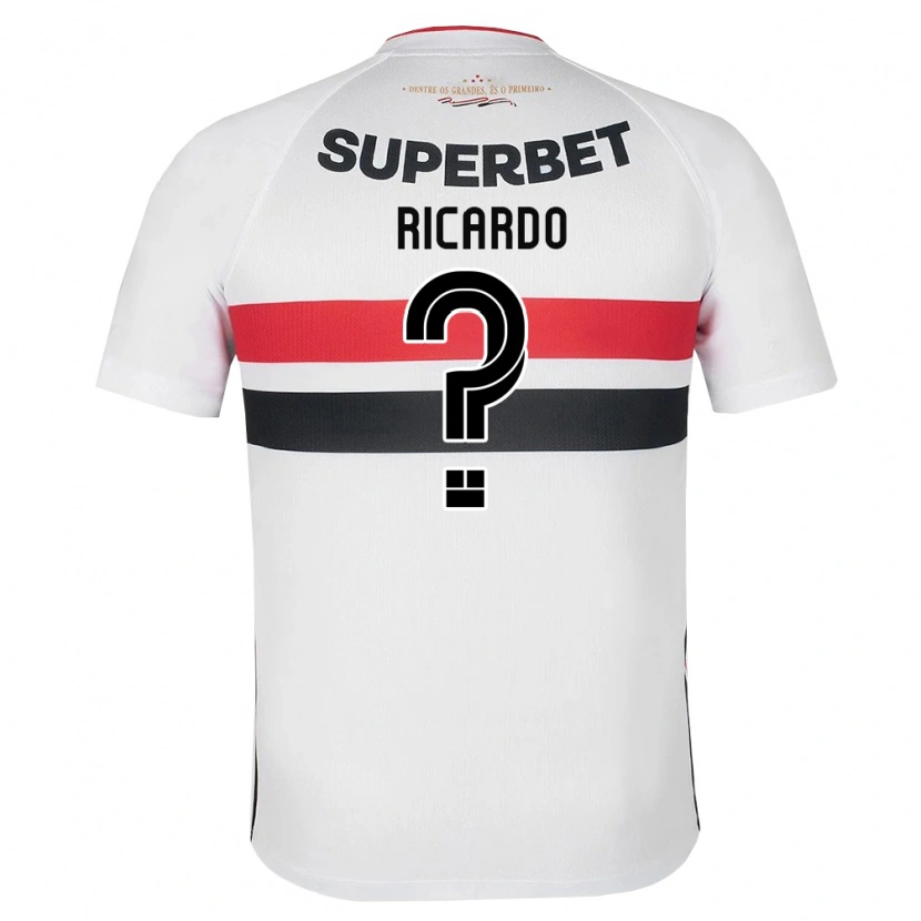 Danxen Niño Camiseta João Ricardo #0 Blanco Rojo Negro 1ª Equipación 2026/27 La Camisa México