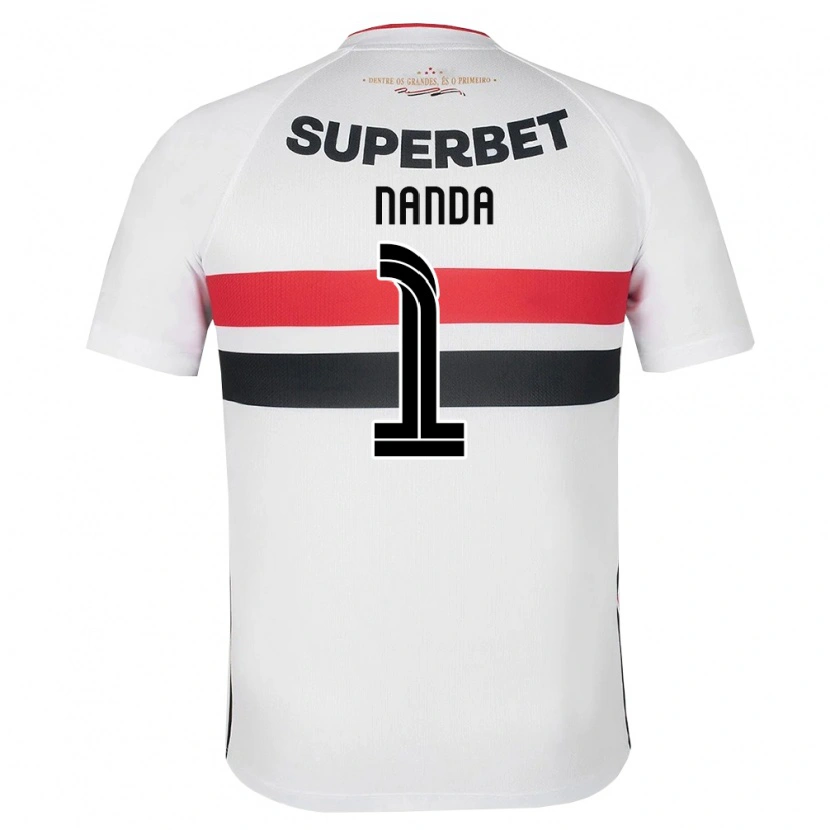 Danxen Niño Camiseta Nanda #1 Blanco Rojo Negro 1ª Equipación 2026/27 La Camisa México
