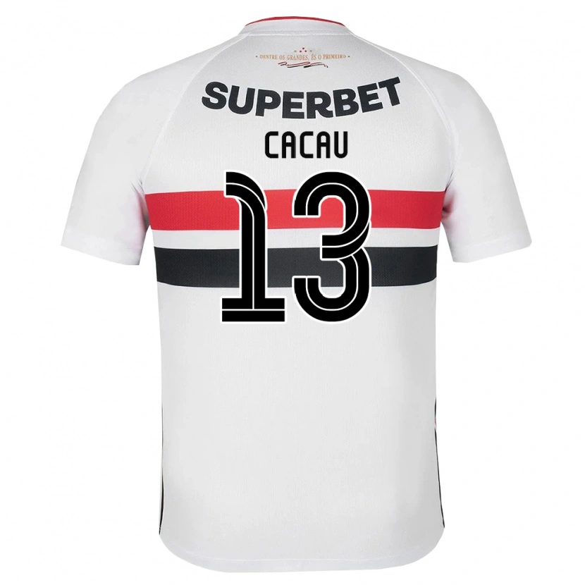 Danxen Niño Camiseta Cacau #13 Blanco Rojo Negro 1ª Equipación 2026/27 La Camisa México