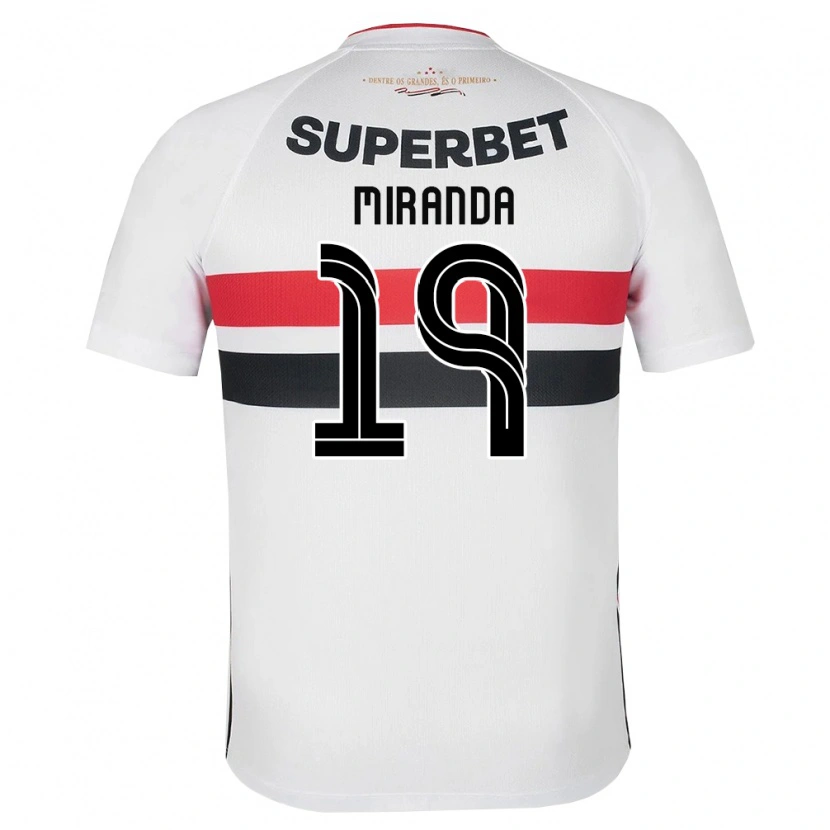 Danxen Niño Camiseta Gustavo Miranda #19 Blanco Rojo Negro 1ª Equipación 2026/27 La Camisa México