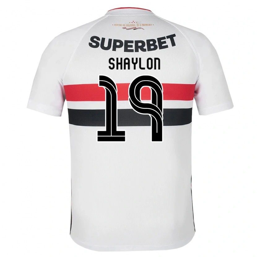 Danxen Niño Camiseta Shaylon #19 Blanco Rojo Negro 1ª Equipación 2026/27 La Camisa México
