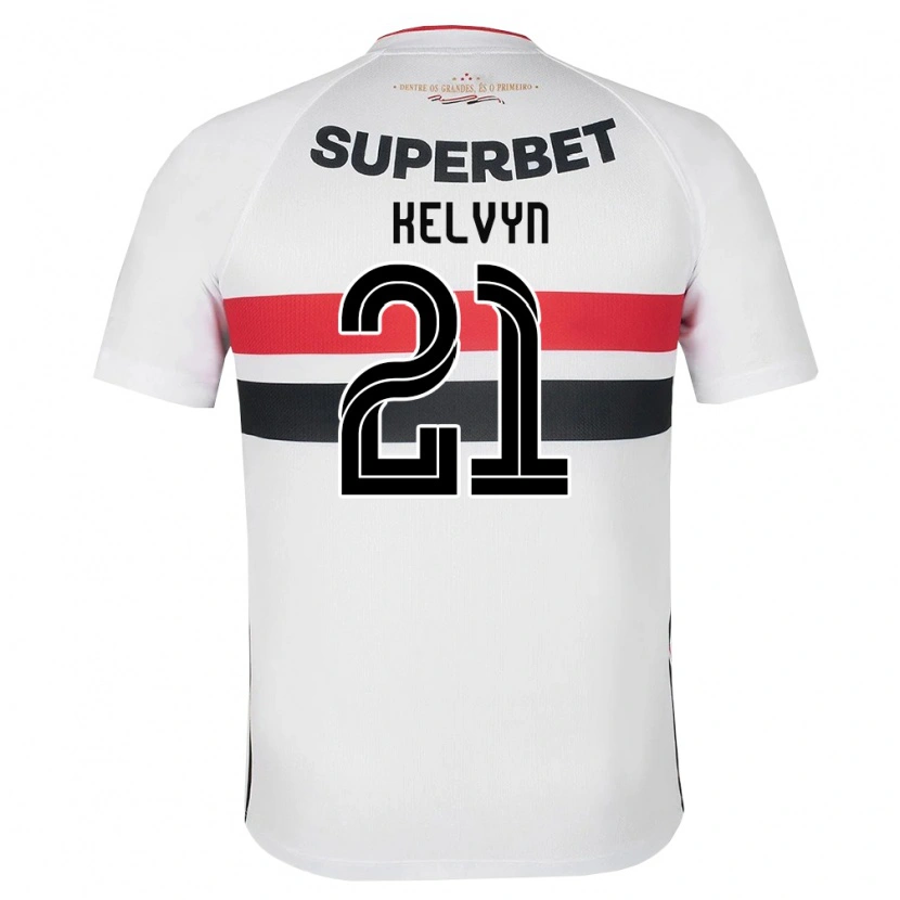 Danxen Niño Camiseta Kelvyn Da Costa Dos Reis #21 Blanco Rojo Negro 1ª Equipación 2026/27 La Camisa México