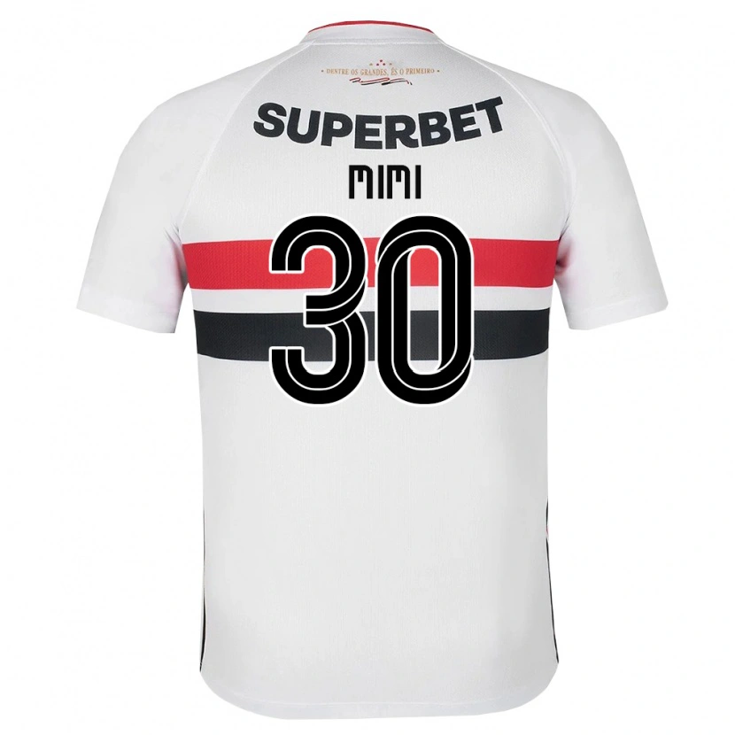 Danxen Niño Camiseta Mimi #30 Blanco Rojo Negro 1ª Equipación 2026/27 La Camisa México