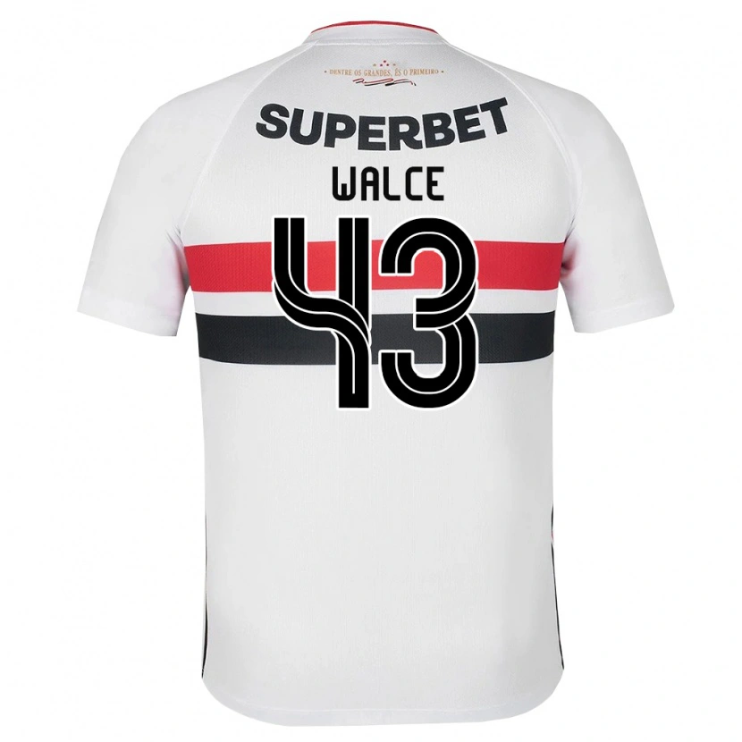 Danxen Niño Camiseta Walce #43 Blanco Rojo Negro 1ª Equipación 2026/27 La Camisa México