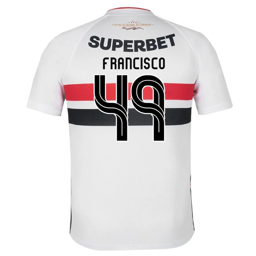 Danxen Niño Camiseta Ryan Francisco #49 Blanco Rojo Negro 1ª Equipación 2026/27 La Camisa México
