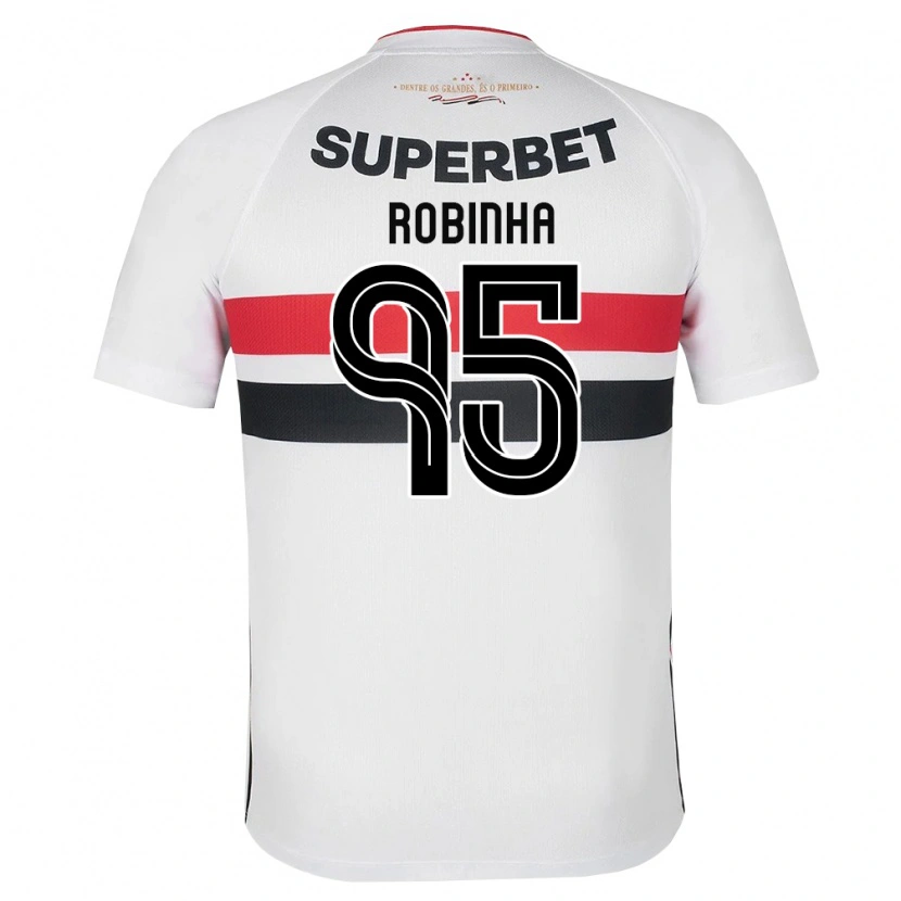 Danxen Niño Camiseta Robinha #95 Blanco Rojo Negro 1ª Equipación 2026/27 La Camisa México