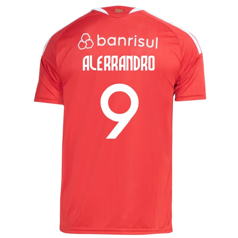 Danxen Niño Camiseta Alerrandro Barra Mansa Realino De Souza #9 Rojo Blanco 1ª Equipación 2026/27 La Camisa México