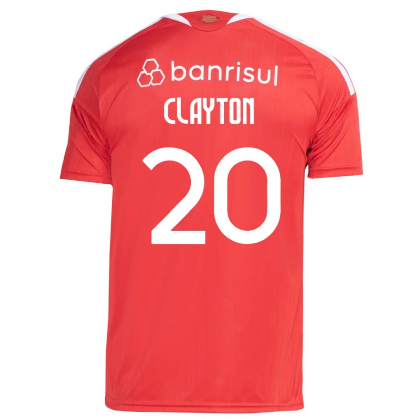 Danxen Niño Camiseta Clayton Sampaio Pereira #20 Rojo Blanco 1ª Equipación 2026/27 La Camisa México