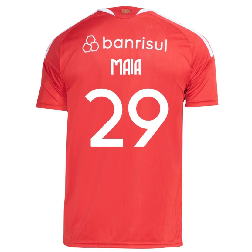 Danxen Niño Camiseta Thiago Maia #29 Rojo Blanco 1ª Equipación 2026/27 La Camisa México