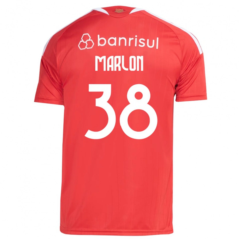 Danxen Niño Camiseta Marlon #38 Rojo Blanco 1ª Equipación 2026/27 La Camisa México