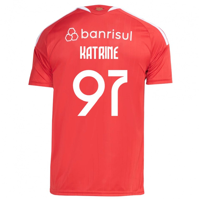 Danxen Niño Camiseta Katrine #97 Rojo Blanco 1ª Equipación 2026/27 La Camisa México