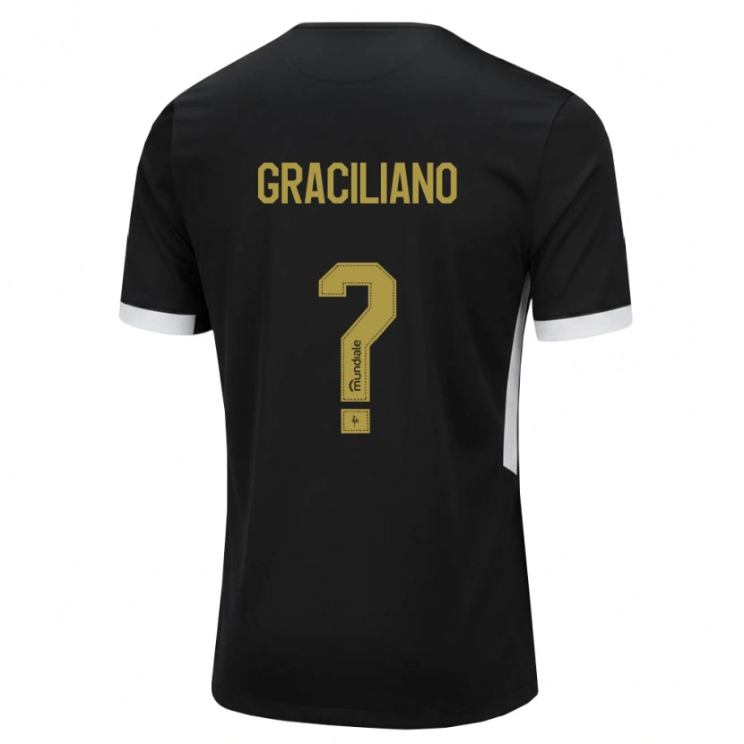Danxen Niño Camiseta Arthur Graciliano #0 Blanco Negro Amarillo 1ª Equipación 2026/27 La Camisa México