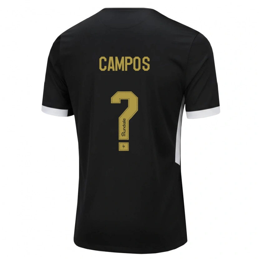 Danxen Niño Camiseta Matheus Campos #0 Blanco Negro Amarillo 1ª Equipación 2026/27 La Camisa México