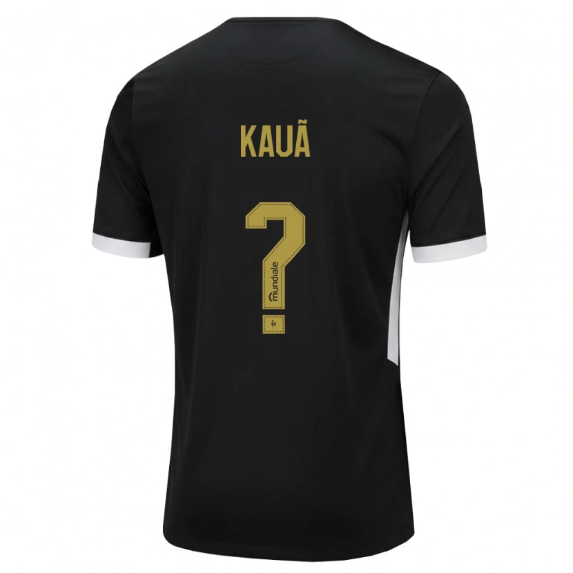 Danxen Niño Camiseta David Kauã #0 Blanco Negro Amarillo 1ª Equipación 2026/27 La Camisa México