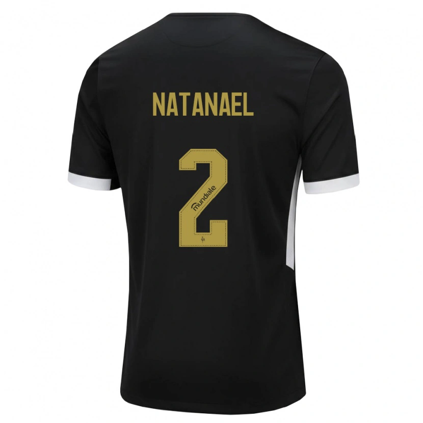Danxen Niño Camiseta Natanael Moreira Milouski #2 Blanco Negro Amarillo 1ª Equipación 2026/27 La Camisa México
