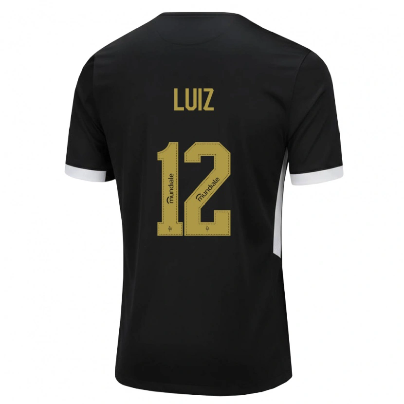 Danxen Niño Camiseta Estevan Luiz #12 Blanco Negro Amarillo 1ª Equipación 2026/27 La Camisa México