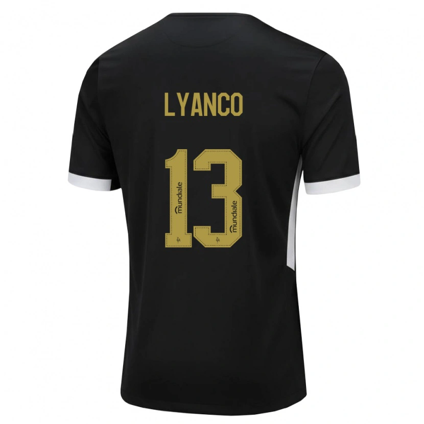 Danxen Niño Camiseta Lyanco Evangelista Silveira Neves Vojnović #13 Blanco Negro Amarillo 1ª Equipación 2026/27 La Camisa México
