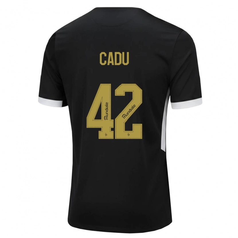 Danxen Niño Camiseta Cadu #42 Blanco Negro Amarillo 1ª Equipación 2026/27 La Camisa México