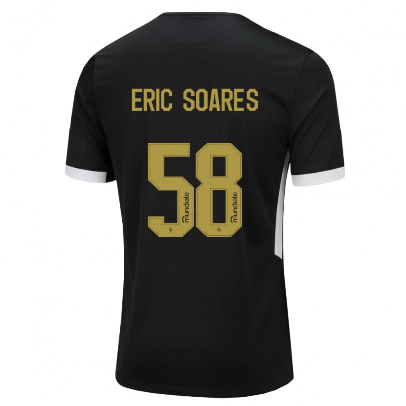 Danxen Niño Camiseta Eric Soares #58 Blanco Negro Amarillo 1ª Equipación 2026/27 La Camisa México