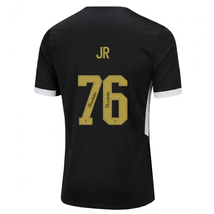 Danxen Niño Camiseta Wanderson Jr #76 Blanco Negro Amarillo 1ª Equipación 2026/27 La Camisa México
