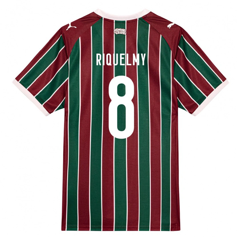 Danxen Niño Camiseta Riquelmy Tavares #8 Verde Borgoña Blanco 1ª Equipación 2026/27 La Camisa México