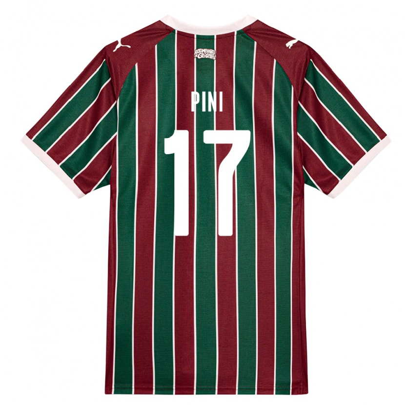 Danxen Niño Camiseta Camila Pini #17 Verde Borgoña Blanco 1ª Equipación 2026/27 La Camisa México
