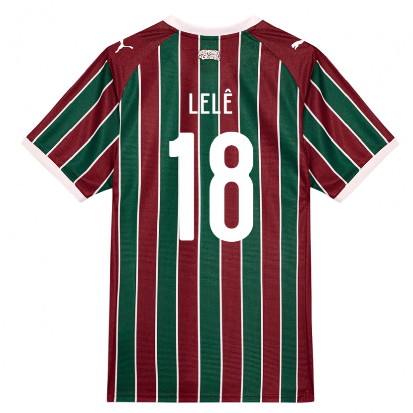 Danxen Niño Camiseta Lelê #18 Verde Borgoña Blanco 1ª Equipación 2026/27 La Camisa México