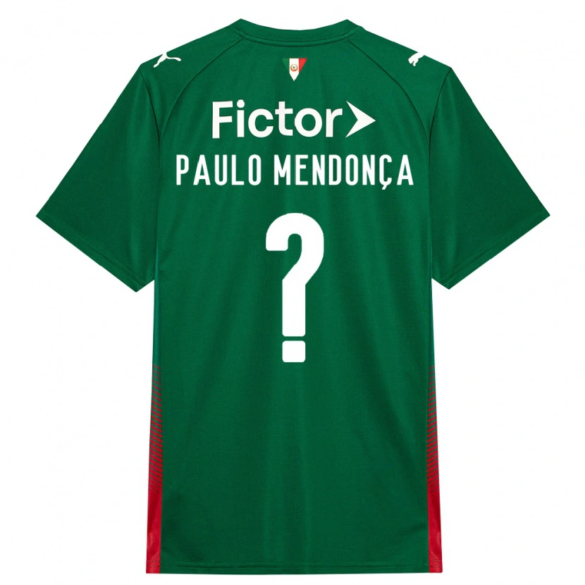 Danxen Niño Camiseta João Paulo Mendonça #0 Verde Rojo Blanco 1ª Equipación 2026/27 La Camisa México