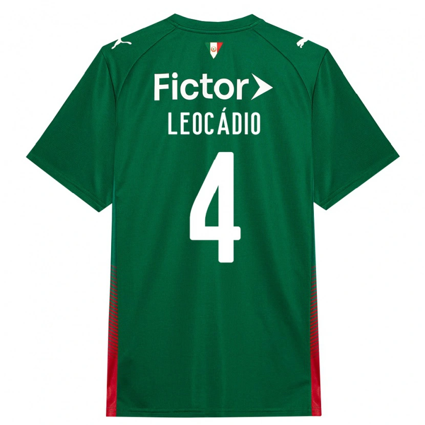 Danxen Niño Camiseta Isaac Leocádio #4 Verde Rojo Blanco 1ª Equipación 2026/27 La Camisa México
