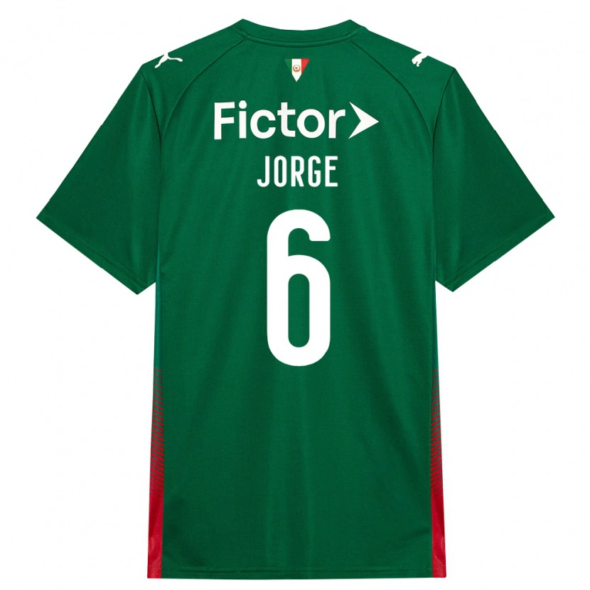 Danxen Niño Camiseta Jorge #6 Verde Rojo Blanco 1ª Equipación 2026/27 La Camisa México