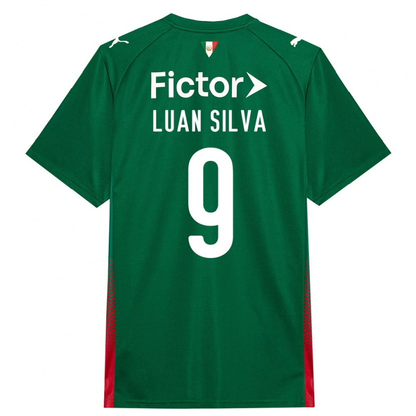 Danxen Niño Camiseta Luan Silva #9 Verde Rojo Blanco 1ª Equipación 2026/27 La Camisa México