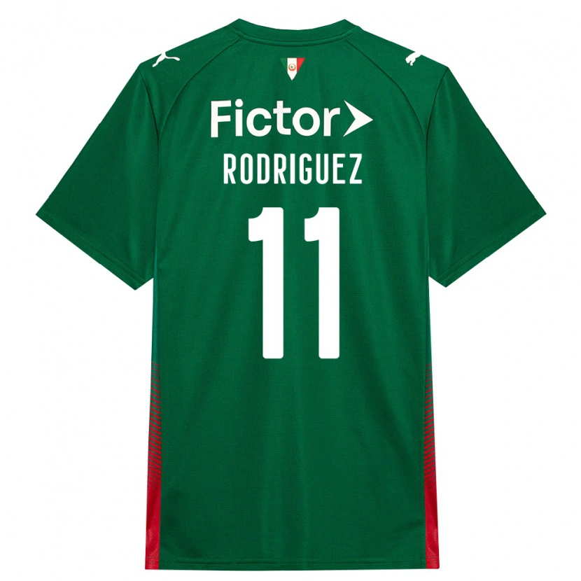 Danxen Niño Camiseta Yamila Rodriguez #11 Verde Rojo Blanco 1ª Equipación 2026/27 La Camisa México