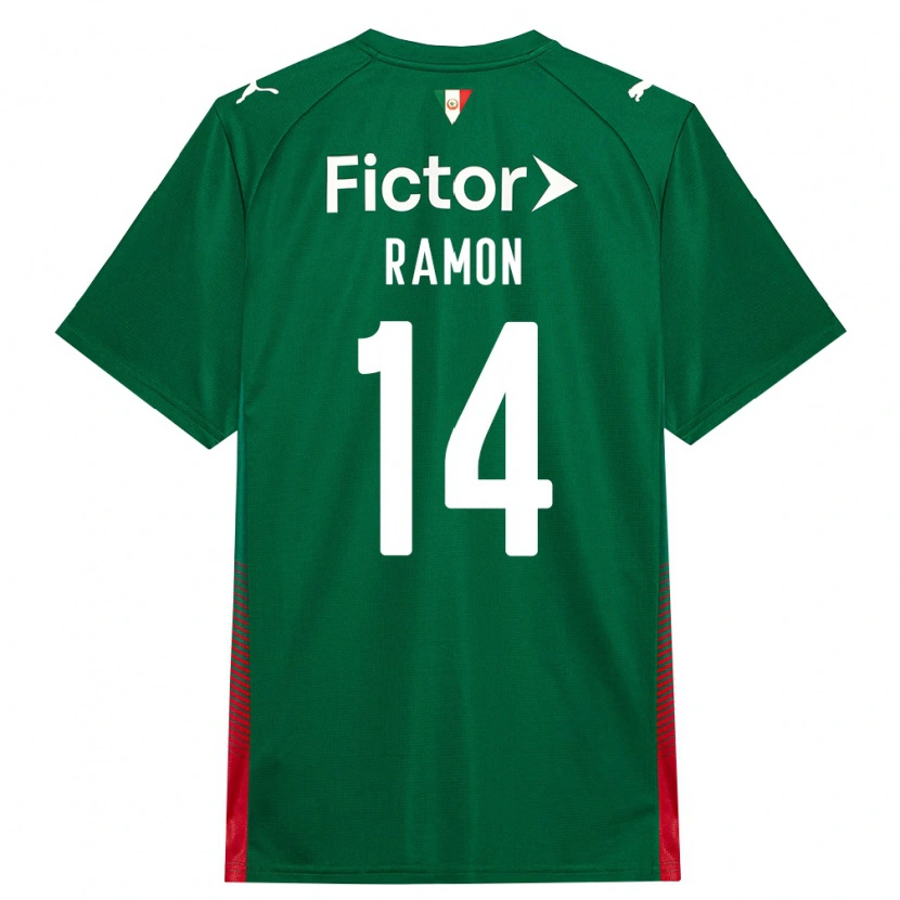 Danxen Niño Camiseta Luccas Ramon #14 Verde Rojo Blanco 1ª Equipación 2026/27 La Camisa México