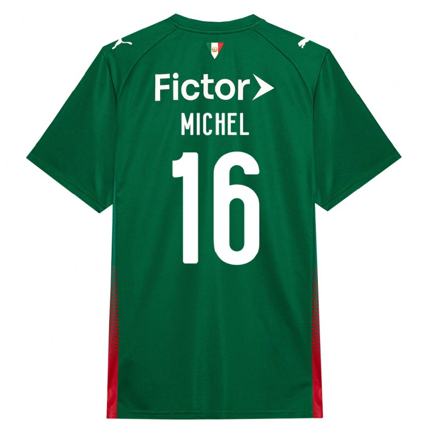 Danxen Niño Camiseta Michel Cavalcante Fonseca Da Silva #16 Verde Rojo Blanco 1ª Equipación 2026/27 La Camisa México