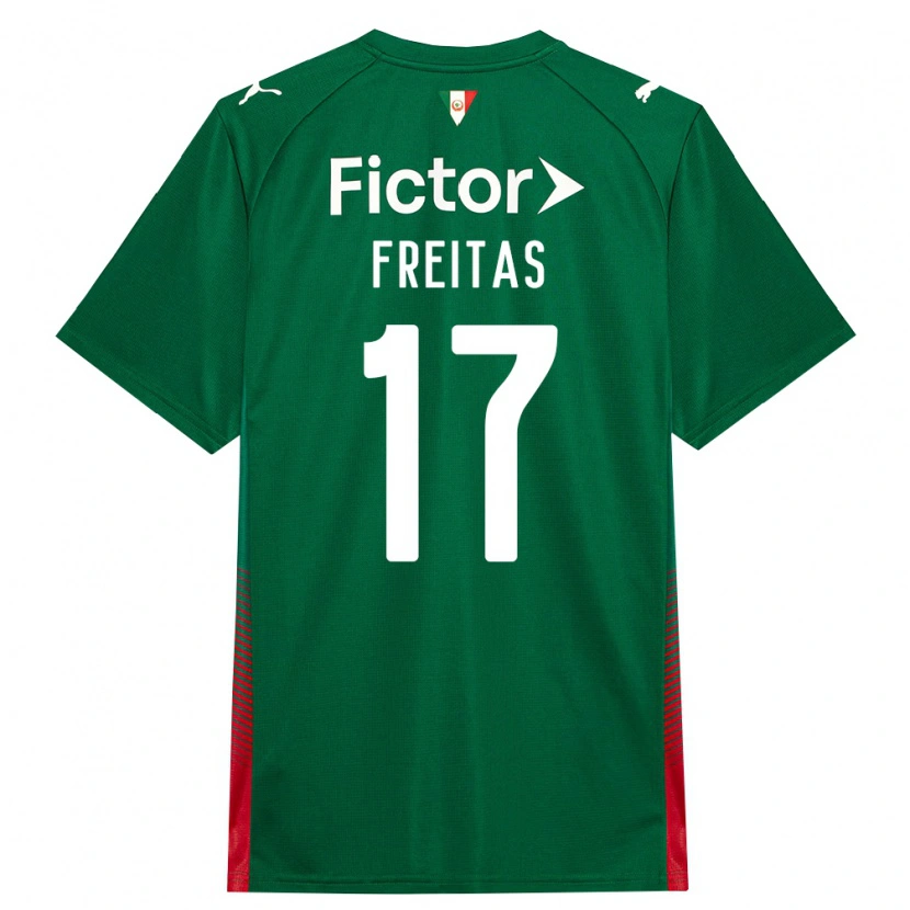 Danxen Niño Camiseta Marlon Freitas #17 Verde Rojo Blanco 1ª Equipación 2026/27 La Camisa México