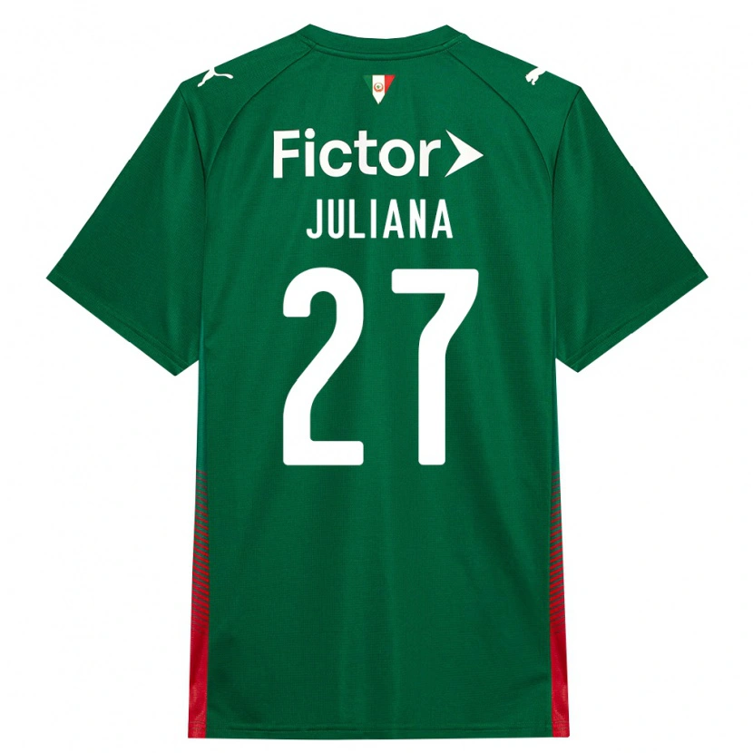 Danxen Niño Camiseta Juliana #27 Verde Rojo Blanco 1ª Equipación 2026/27 La Camisa México