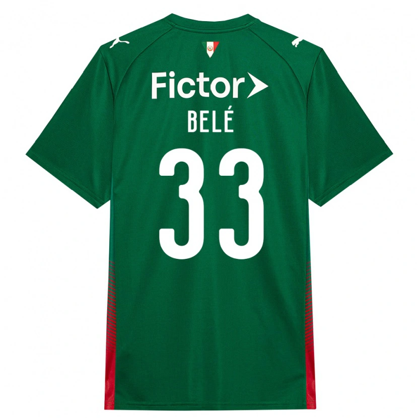 Danxen Niño Camiseta Erick Belé #33 Verde Rojo Blanco 1ª Equipación 2026/27 La Camisa México