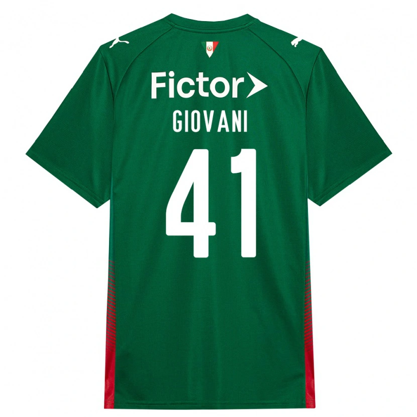 Danxen Niño Camiseta Giovani #41 Verde Rojo Blanco 1ª Equipación 2026/27 La Camisa México