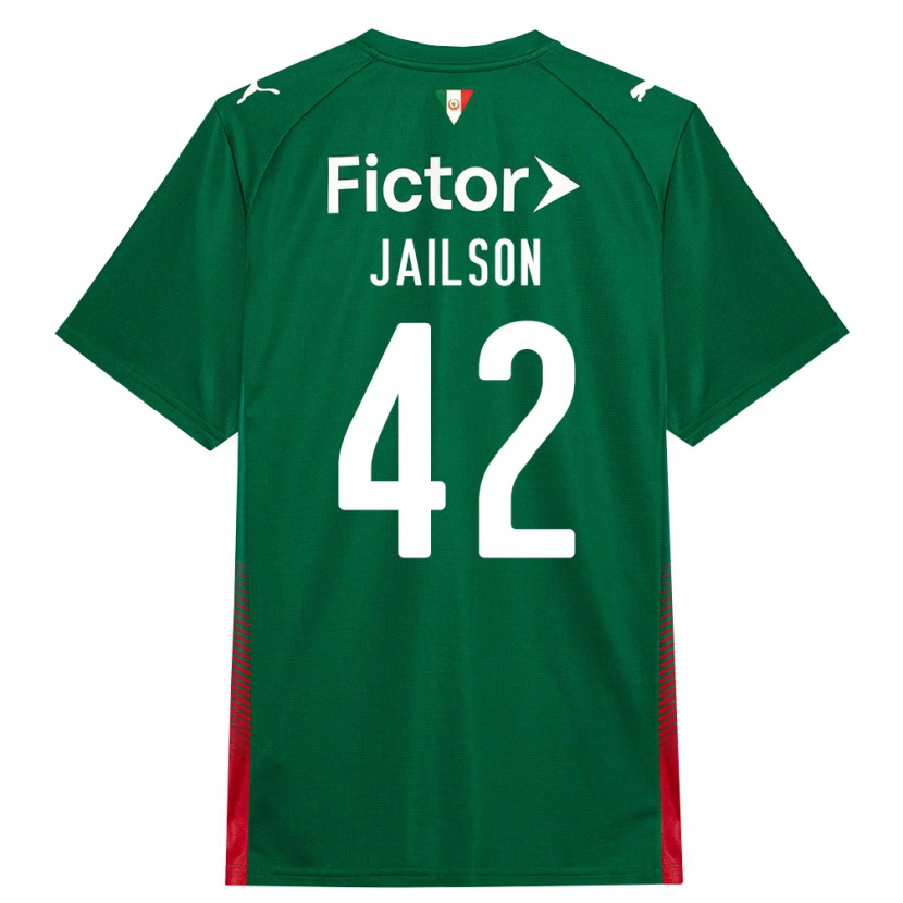 Danxen Niño Camiseta Jailson #42 Verde Rojo Blanco 1ª Equipación 2026/27 La Camisa México