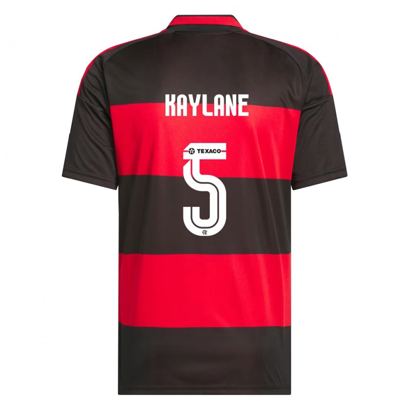 Danxen Niño Camiseta Kaylane #5 Rojo Negro Blanco 1ª Equipación 2026/27 La Camisa México