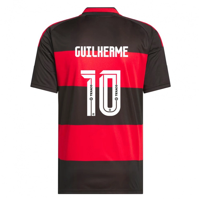 Danxen Niño Camiseta Guilherme Gomes #10 Rojo Negro Blanco 1ª Equipación 2026/27 La Camisa México