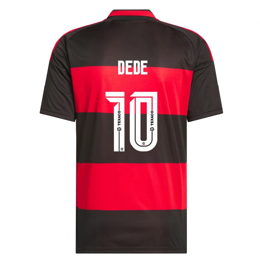 Danxen Niño Camiseta Andressa Dede #10 Rojo Negro Blanco 1ª Equipación 2026/27 La Camisa México