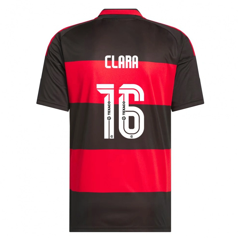 Danxen Niño Camiseta Ana Clara #16 Rojo Negro Blanco 1ª Equipación 2026/27 La Camisa México