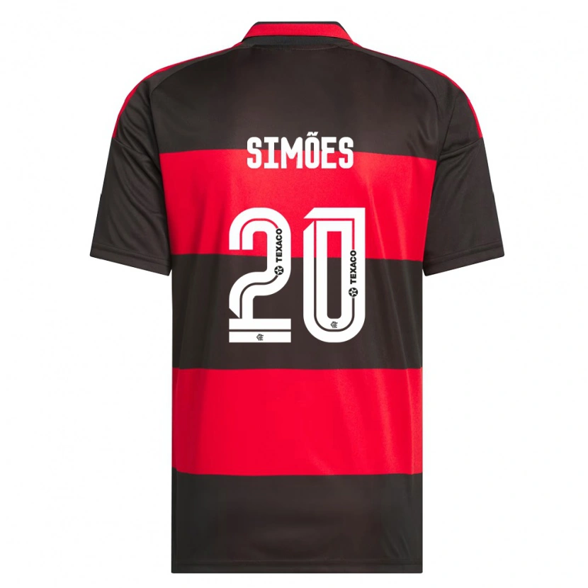 Danxen Niño Camiseta Fabi Simões #20 Rojo Negro Blanco 1ª Equipación 2026/27 La Camisa México