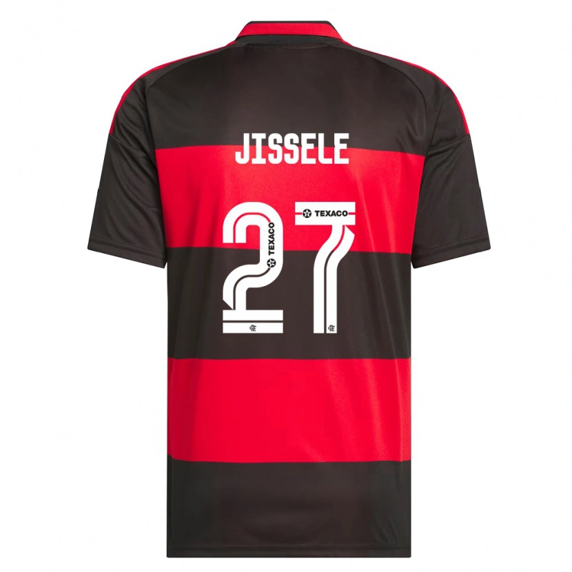 Danxen Niño Camiseta Jissele #27 Rojo Negro Blanco 1ª Equipación 2026/27 La Camisa México